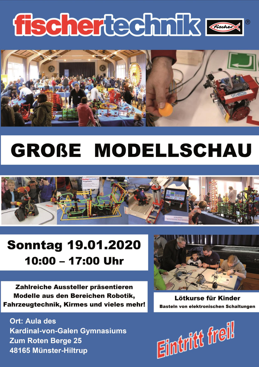 Plakat Modellschau 2020